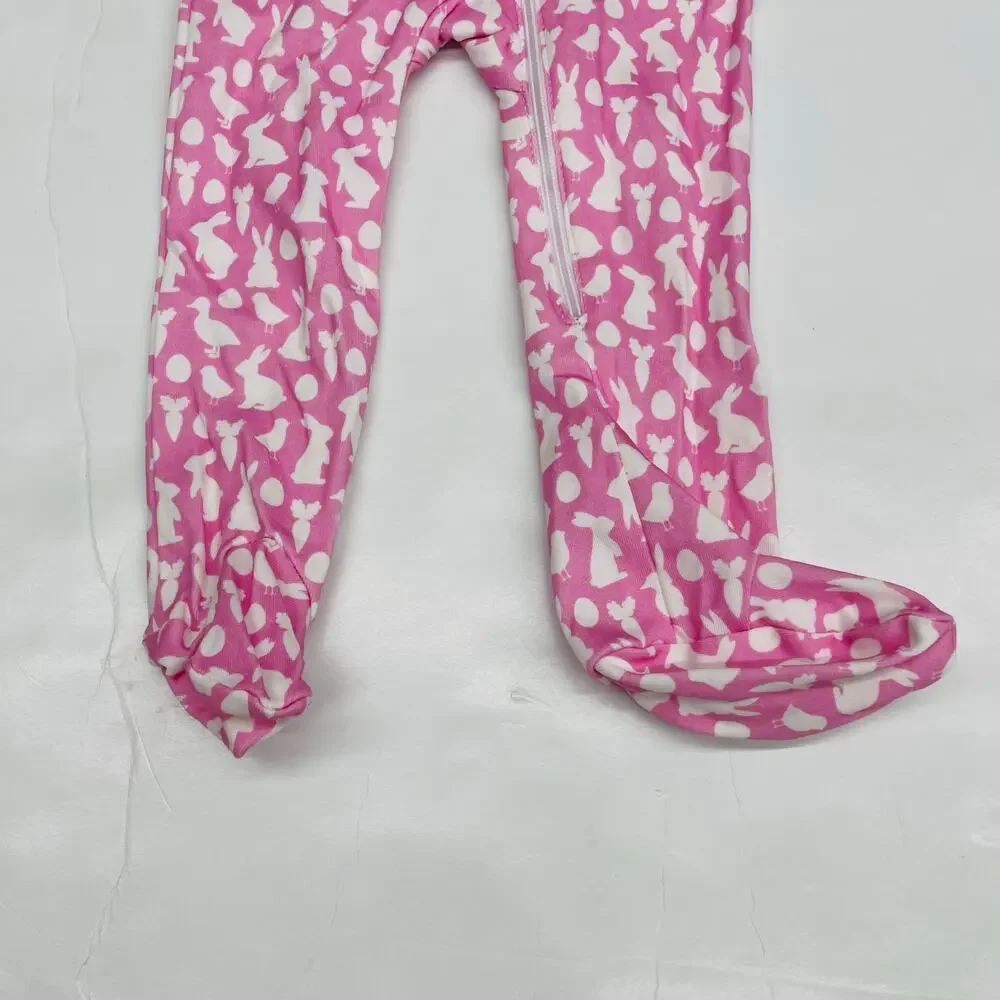 NWT Lila & Hayes 3-6M Parker Zippy in Easter Time Pink